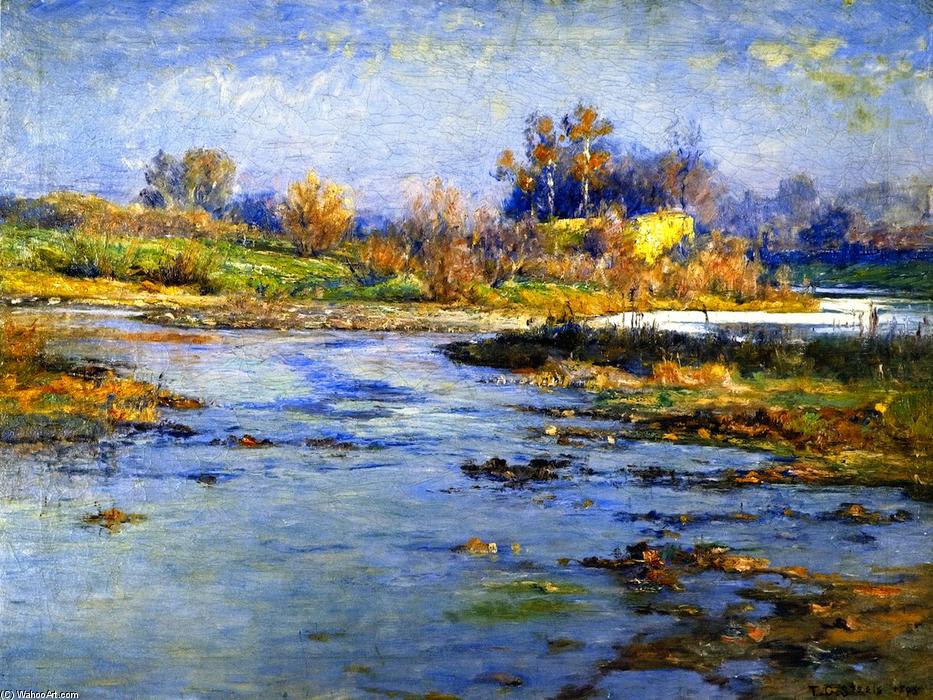 Wikioo.org - The Encyclopedia of Fine Arts - Painting, Artwork by Theodore Clement Steele - The Mysterious River