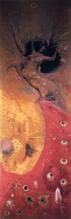 Wikioo.org - The Encyclopedia of Fine Arts - Painting, Artwork by Odilon Redon - Mythological Fantasy