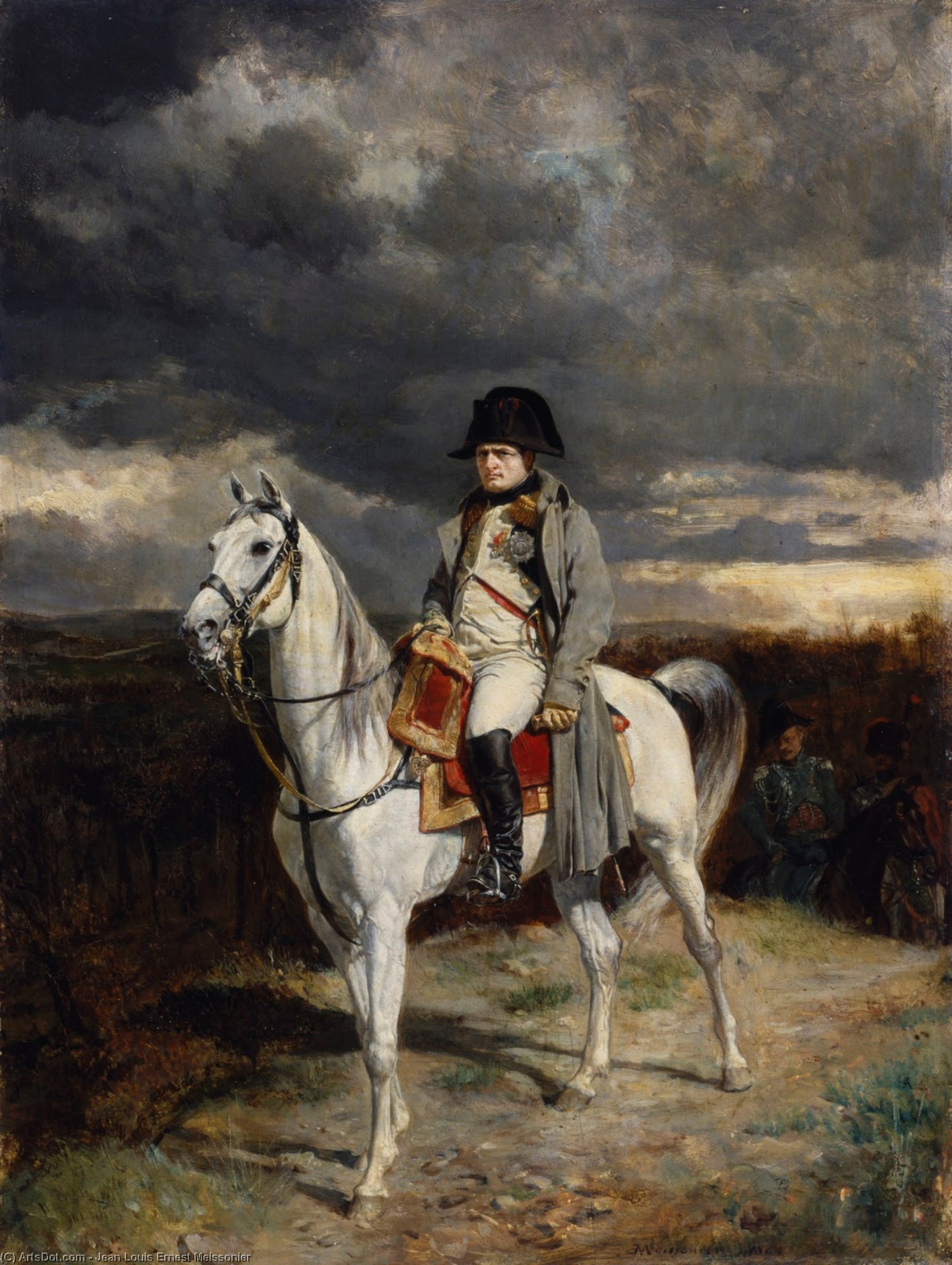 WikiOO.org - Encyclopedia of Fine Arts - Maleri, Artwork Jean Louis Ernest Meissonier - Napoleon I, 1814