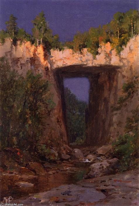 Wikioo.org - The Encyclopedia of Fine Arts - Painting, Artwork by Jervis Mcentee - Natural Bridge