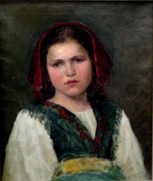 Wikioo.org - สารานุกรมวิจิตรศิลป์ - จิตรกรรม Alexei Alexeievich Harlamoff - A Neapolitan Girl