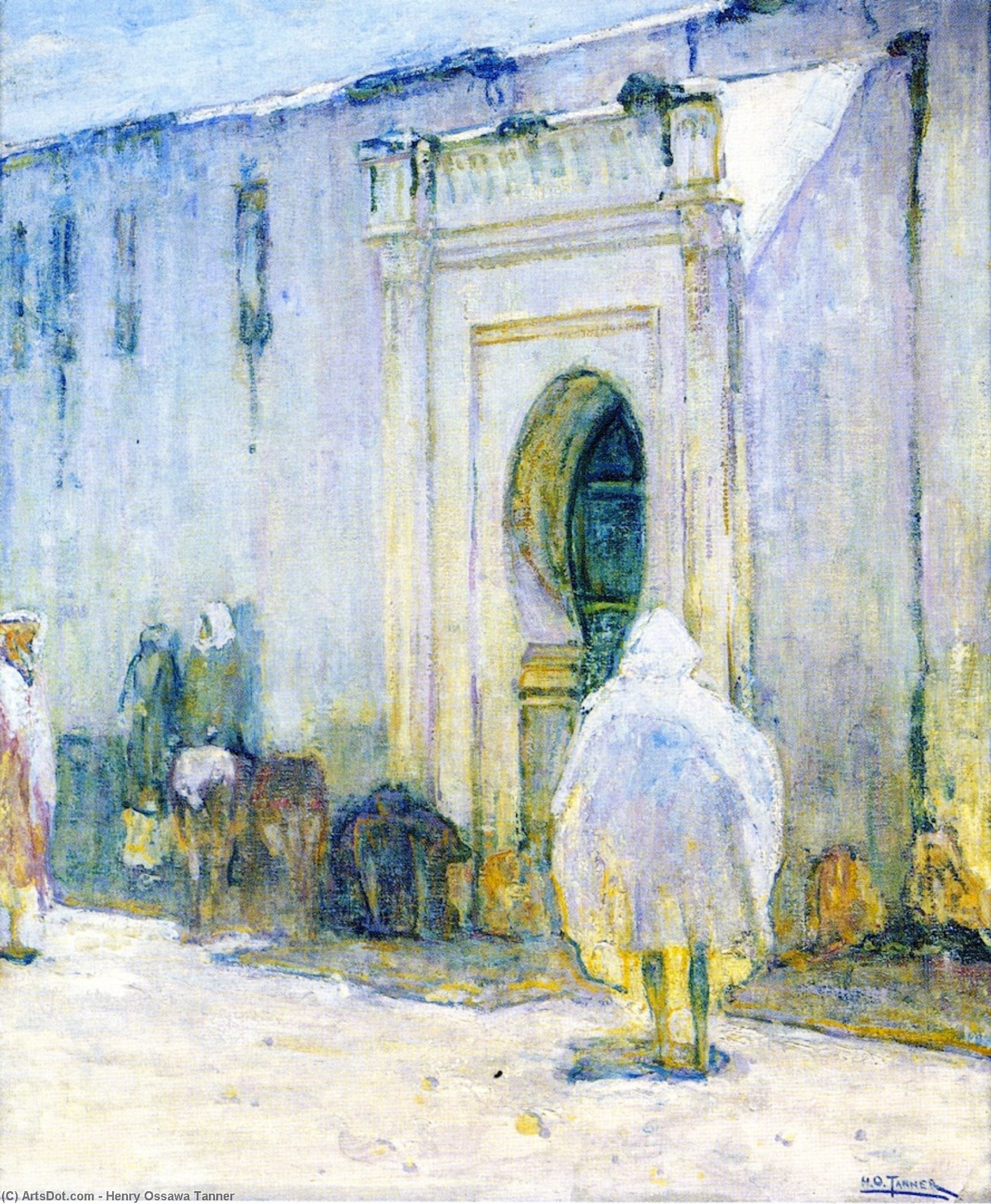 Wikioo.org - The Encyclopedia of Fine Arts - Painting, Artwork by Henry Ossawa Tanner - Near East Scene