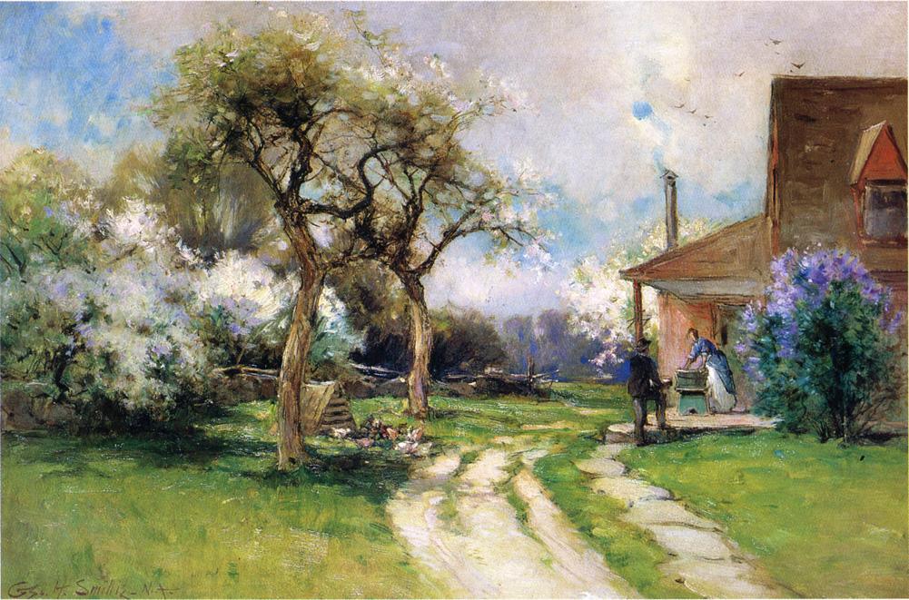 Wikioo.org - The Encyclopedia of Fine Arts - Painting, Artwork by George Henry Smillie - Near Ridgefield