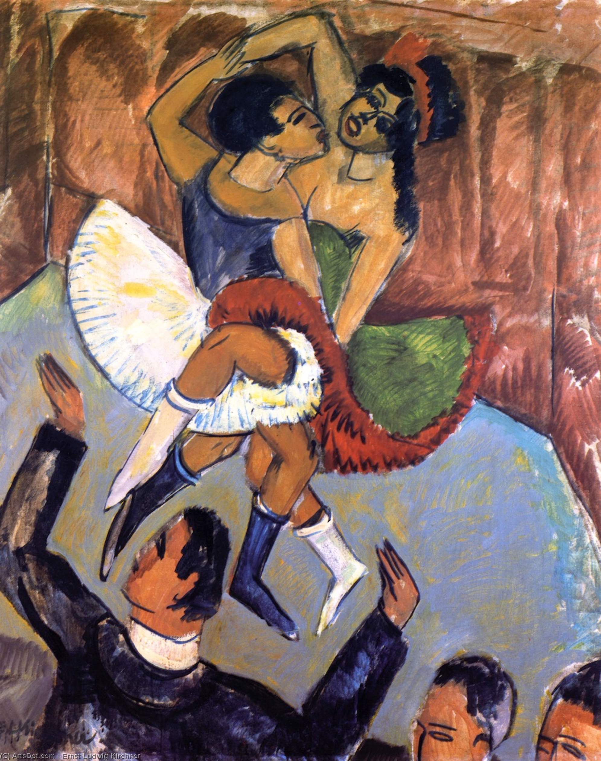 Wikioo.org - Die Enzyklopädie bildender Kunst - Malerei, Kunstwerk von Ernst Ludwig Kirchner - Negertanz