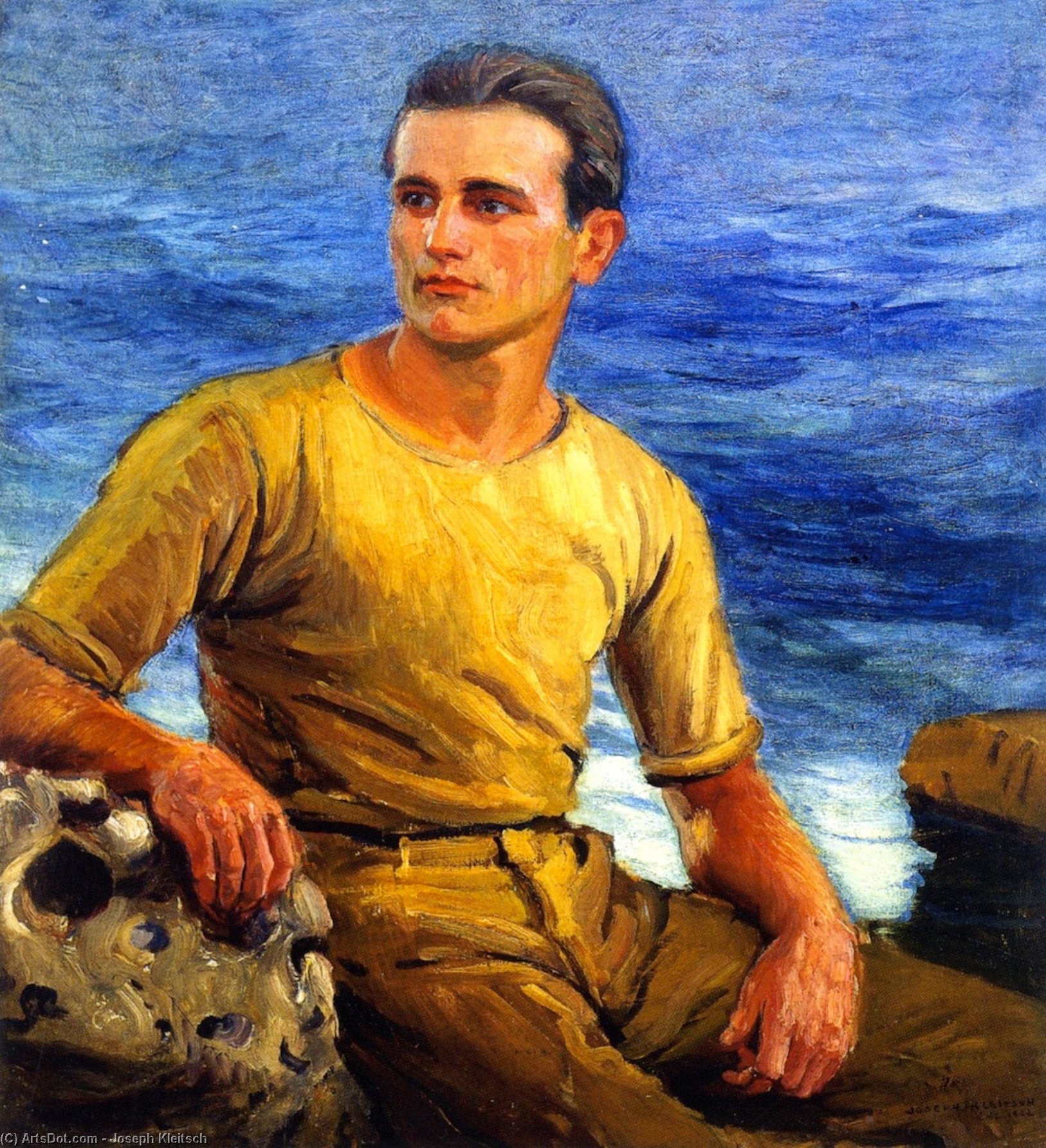 Wikioo.org - The Encyclopedia of Fine Arts - Painting, Artwork by Joseph Kleitsch - Nelson Griffith (Lifeguard)