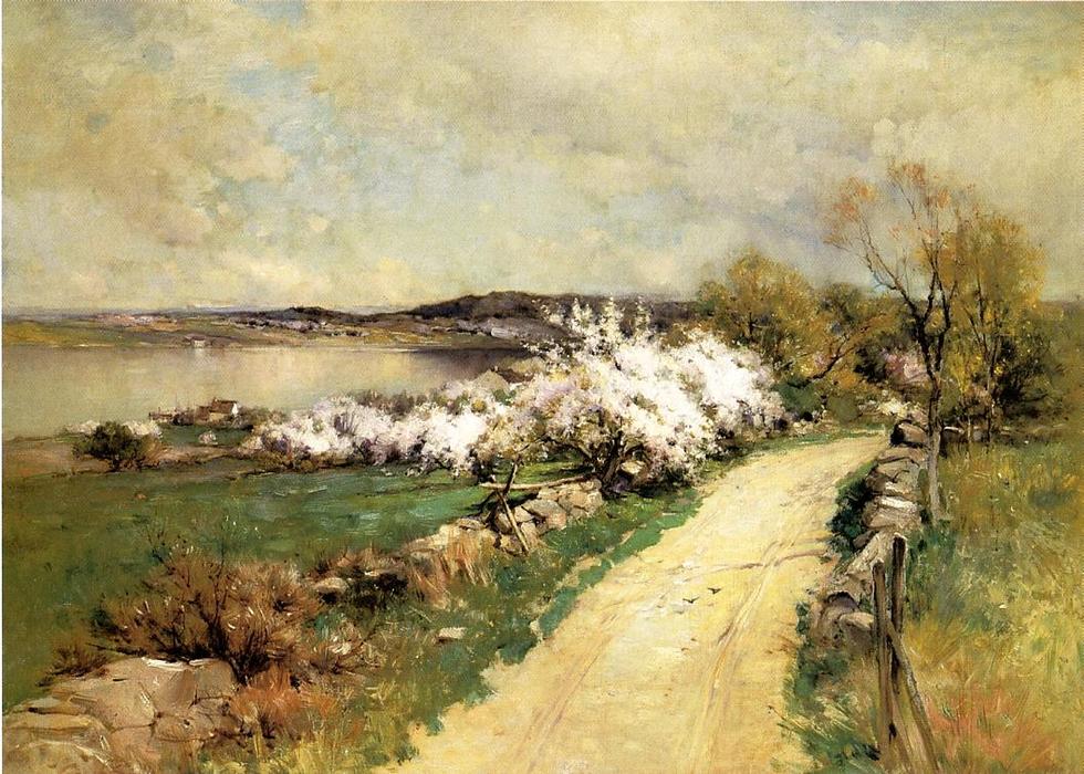 Wikioo.org - The Encyclopedia of Fine Arts - Painting, Artwork by George Henry Smillie - New England Landscape in Spring
