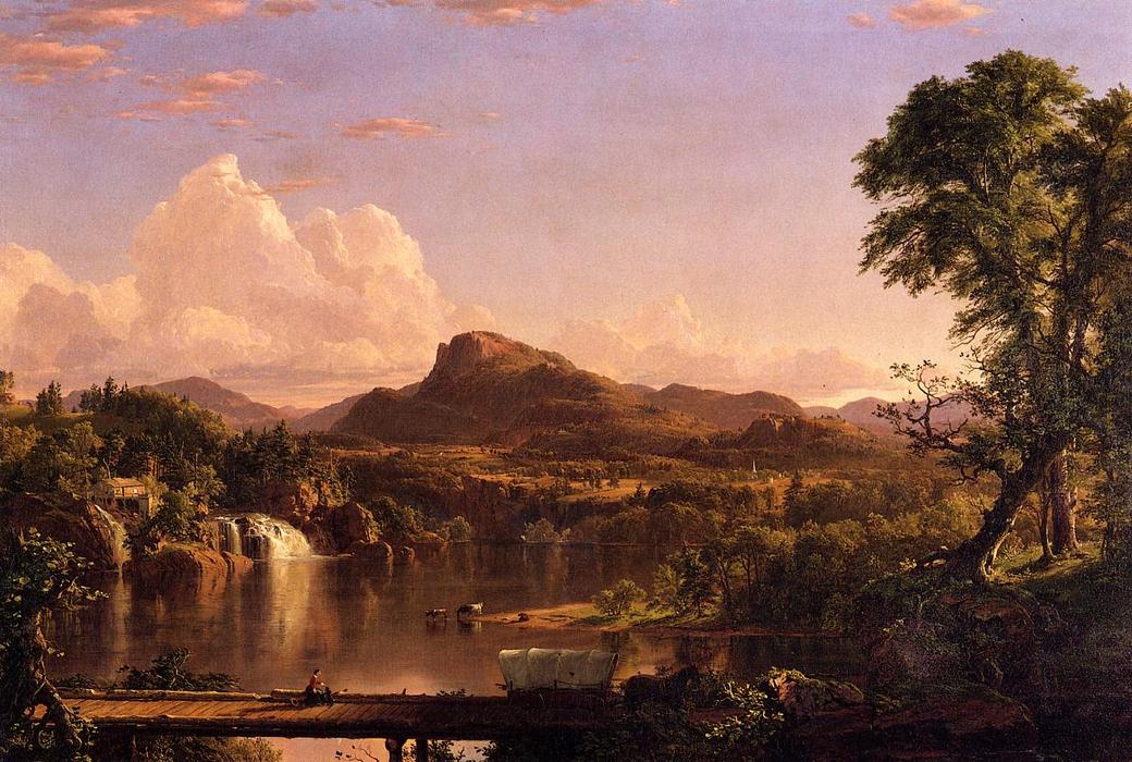Wikioo.org - The Encyclopedia of Fine Arts - Painting, Artwork by Frederic Edwin Church - New England Scenery