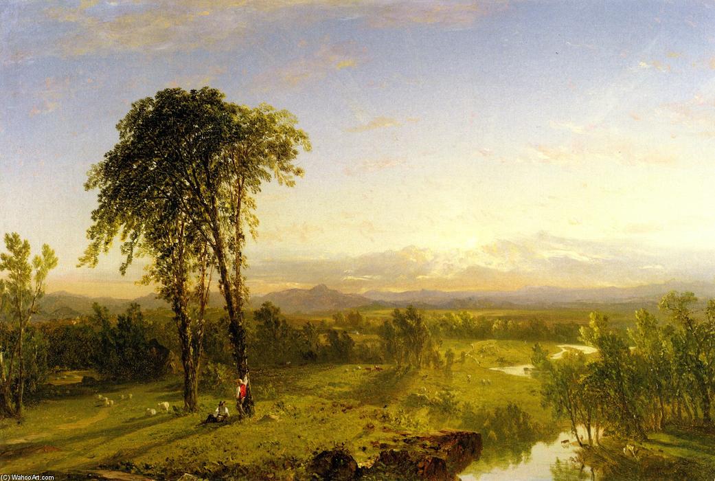Wikioo.org - The Encyclopedia of Fine Arts - Painting, Artwork by John Frederick Kensett - New England Scenery