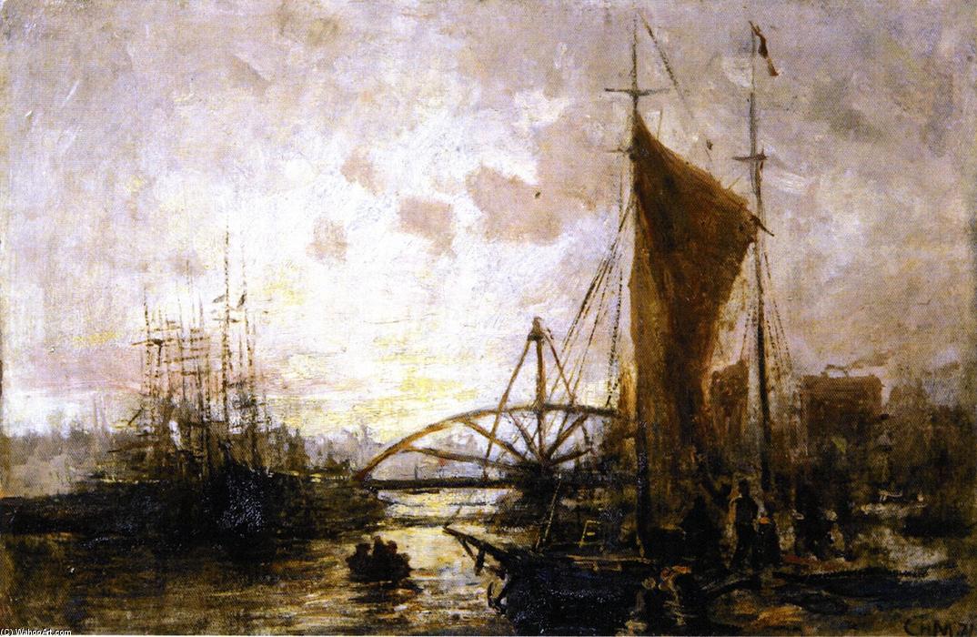 Wikioo.org - The Encyclopedia of Fine Arts - Painting, Artwork by Charles Henry Miller - Newtown Creek (study)