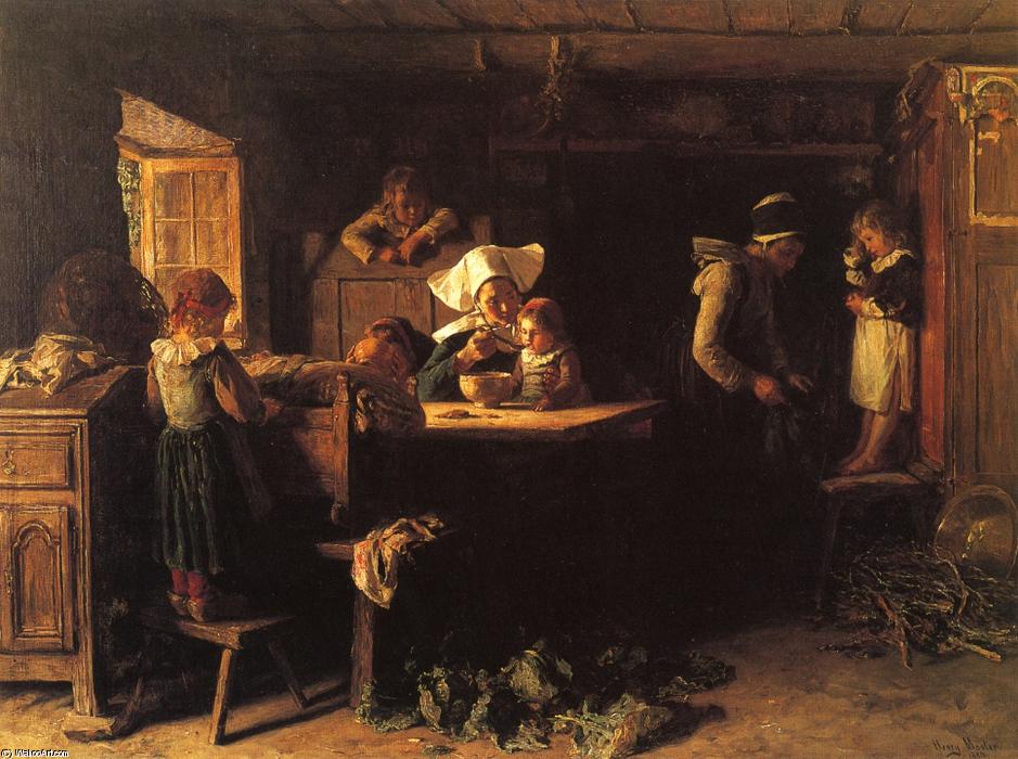 Wikioo.org - The Encyclopedia of Fine Arts - Painting, Artwork by Henry Mosler - New Year's Morning