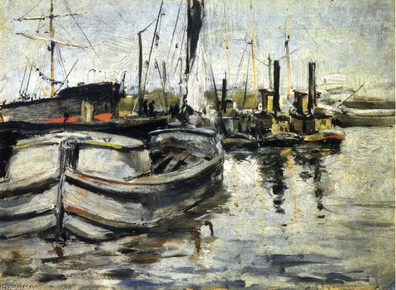 Wikioo.org - The Encyclopedia of Fine Arts - Painting, Artwork by John Henry Twachtman - New York Harbor