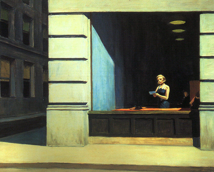 WikiOO.org - Enciclopedia of Fine Arts - Pictura, lucrări de artă Edward Hopper - New York Office