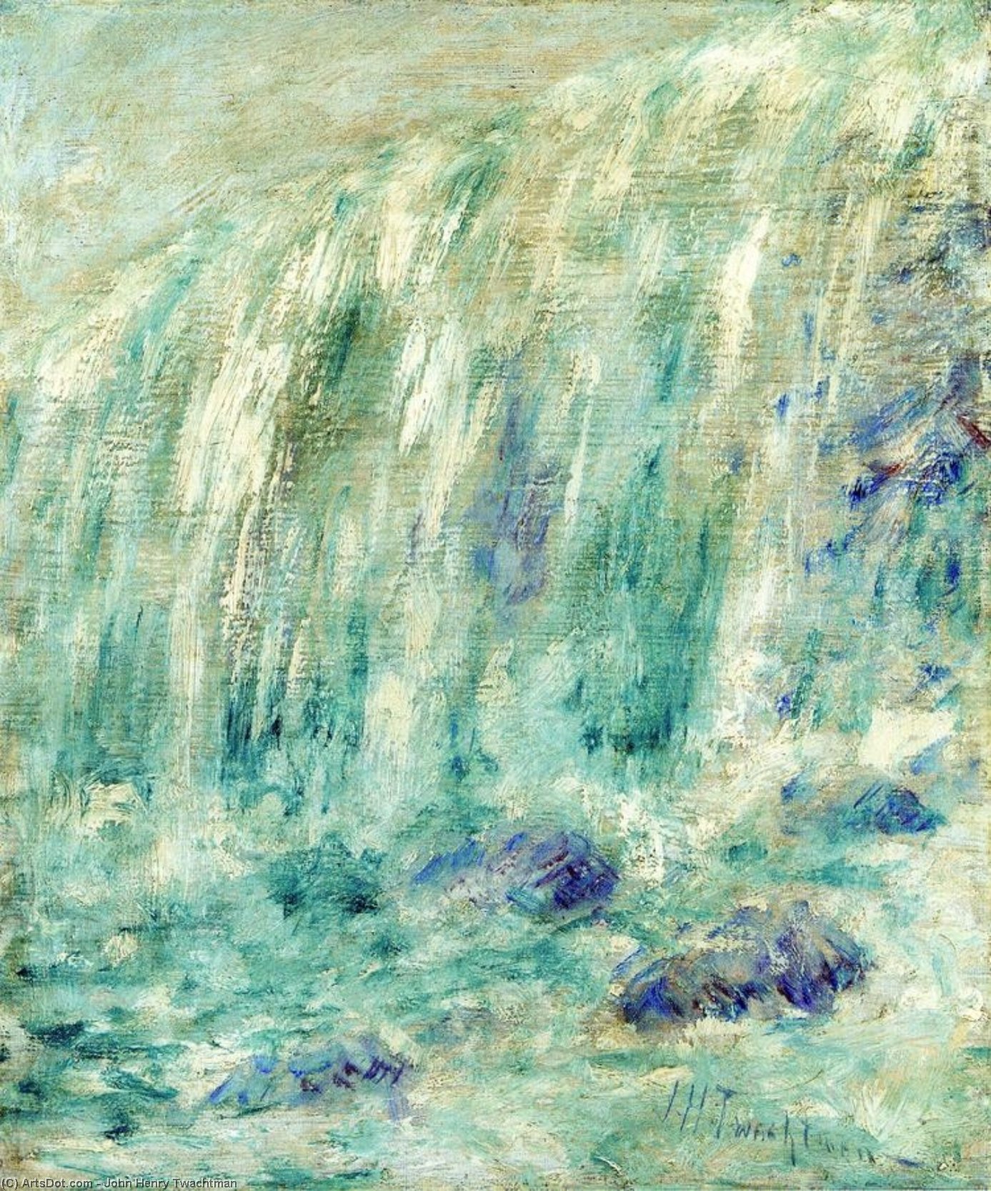 Wikioo.org - The Encyclopedia of Fine Arts - Painting, Artwork by John Henry Twachtman - Niagara Falls