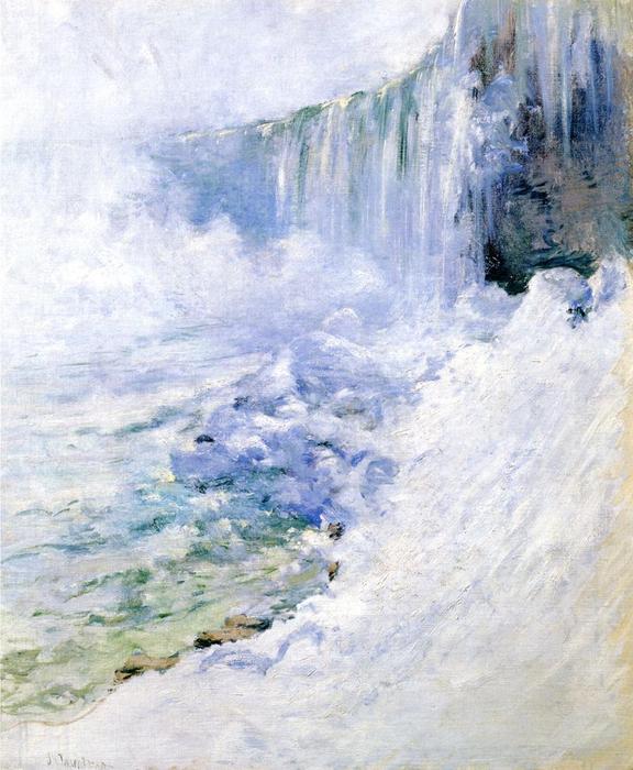 Wikioo.org - The Encyclopedia of Fine Arts - Painting, Artwork by John Henry Twachtman - Niagara in Winter