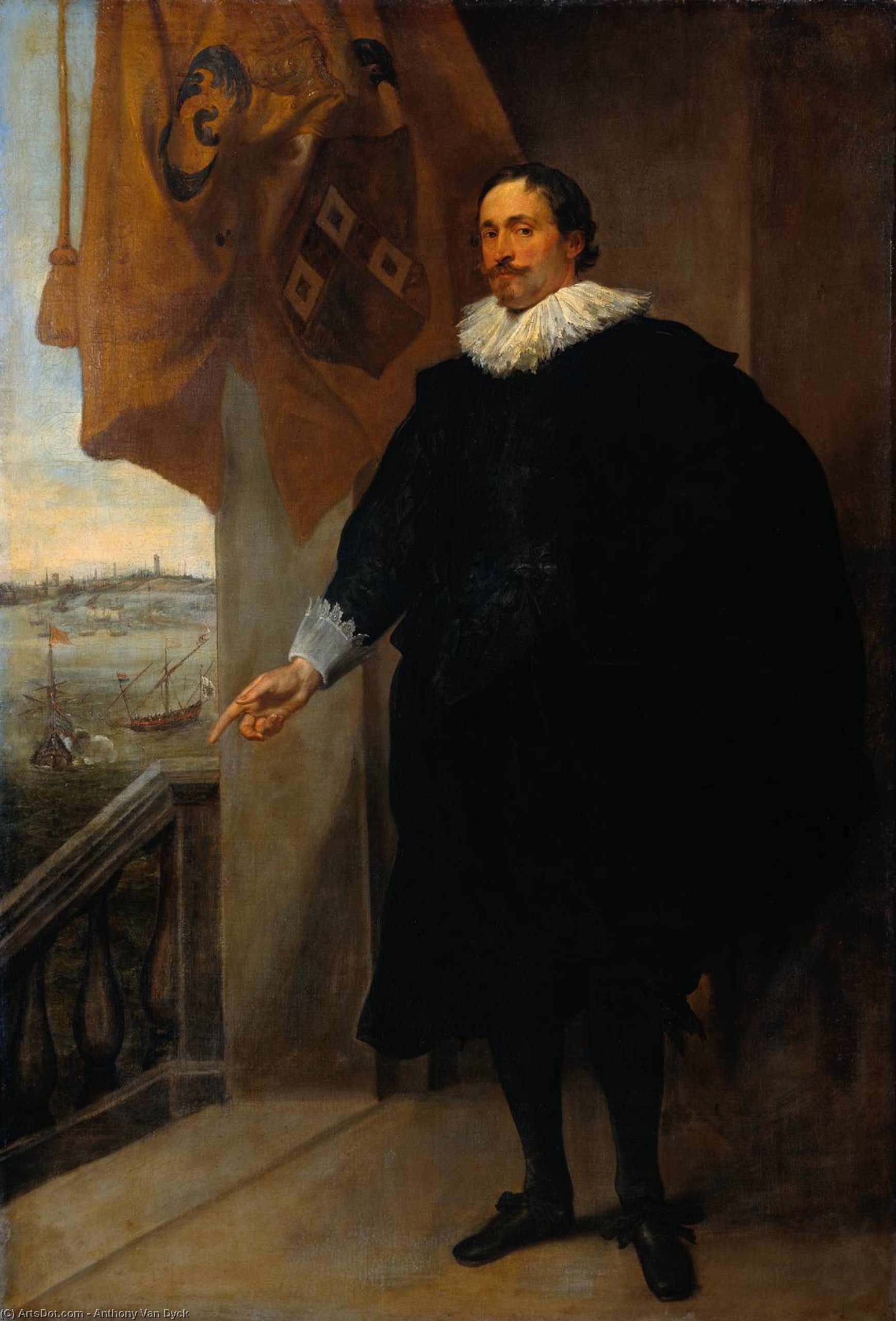 WikiOO.org - Güzel Sanatlar Ansiklopedisi - Resim, Resimler Anthony Van Dyck - Nicolaes van der Borght, Merchant of Antwerp