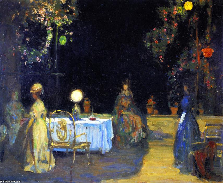 Wikioo.org - Bách khoa toàn thư về mỹ thuật - Vẽ tranh, Tác phẩm nghệ thuật Charles Edward Conder - Night in the Garden in Spain