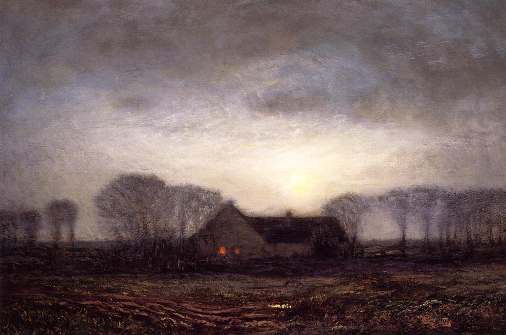 Wikioo.org - The Encyclopedia of Fine Arts - Painting, Artwork by Dwight William Tryon - Night, New England