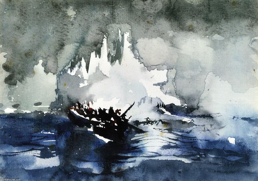 Wikioo.org – L'Encyclopédie des Beaux Arts - Peinture, Oeuvre de Elliott Dangerfield - Nuit du Titanic