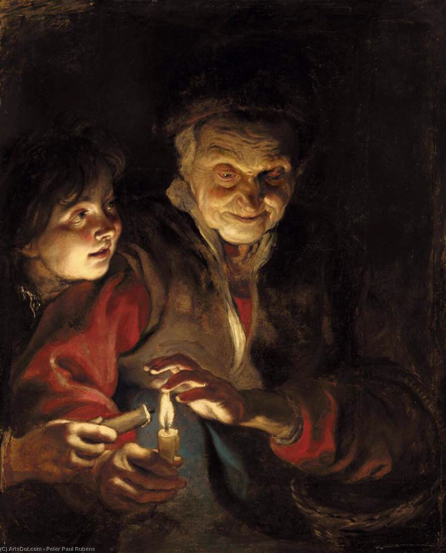 WikiOO.org - Enciklopedija dailės - Tapyba, meno kuriniai Peter Paul Rubens - Night Scene