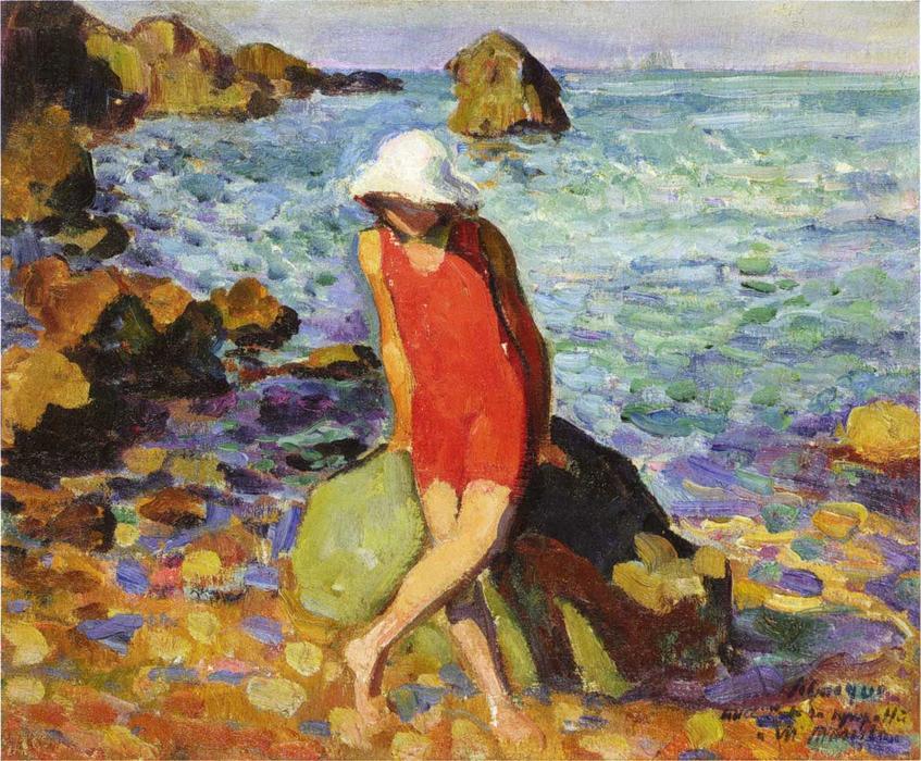 Wikioo.org - The Encyclopedia of Fine Arts - Painting, Artwork by Henri Lebasque - Nono by the Sea