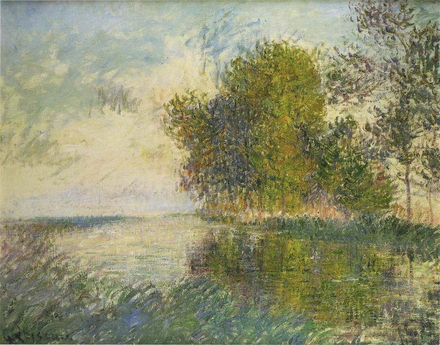 Wikioo.org - The Encyclopedia of Fine Arts - Painting, Artwork by Gustave Loiseau - The Normandy River