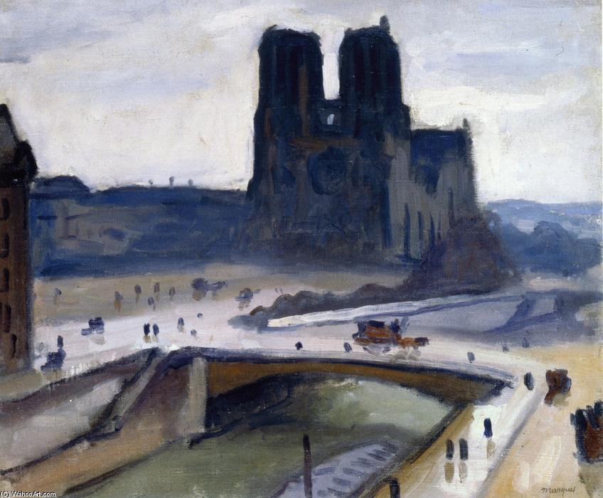 Wikioo.org - Bách khoa toàn thư về mỹ thuật - Vẽ tranh, Tác phẩm nghệ thuật Albert Marquet - Notre-Dame de Paris