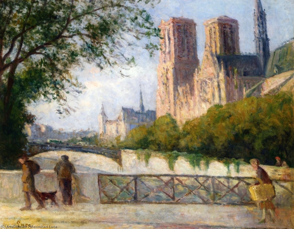 Wikioo.org – L'Encyclopédie des Beaux Arts - Peinture, Oeuvre de Maximilien Luce - Notre Demoiselle noble , Paris