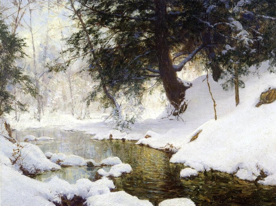 Wikioo.org - The Encyclopedia of Fine Arts - Painting, Artwork by Walter Launt Palmer - November Snow