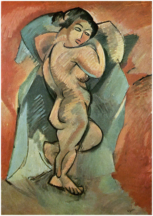 WikiOO.org - Εγκυκλοπαίδεια Καλών Τεχνών - Ζωγραφική, έργα τέχνης Georges Braque - Nude