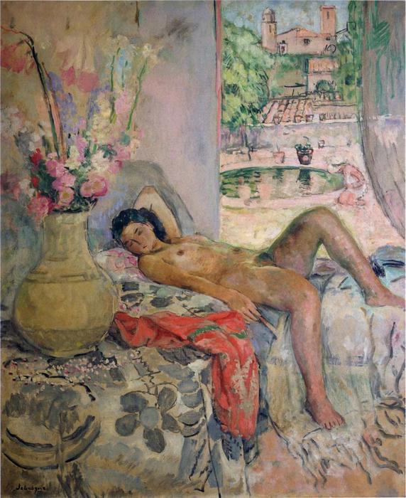 Wikioo.org – La Enciclopedia de las Bellas Artes - Pintura, Obras de arte de Henri Lebasque - desnuda