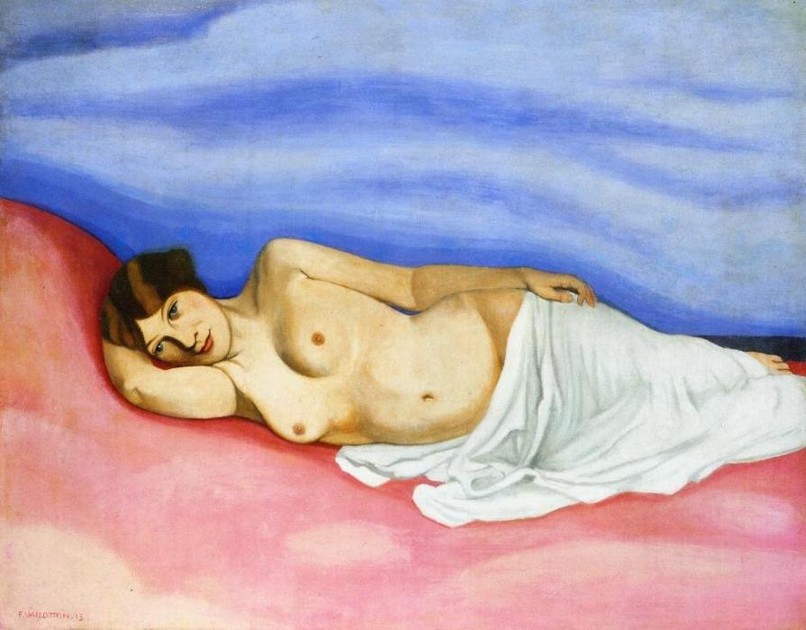 WikiOO.org - Encyclopedia of Fine Arts - Maalaus, taideteos Felix Vallotton - Nude in Bed