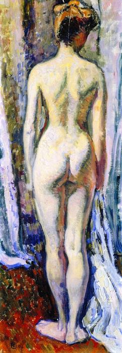 Wikioo.org - The Encyclopedia of Fine Arts - Painting, Artwork by Theo Van Rysselberghe - Nude Study