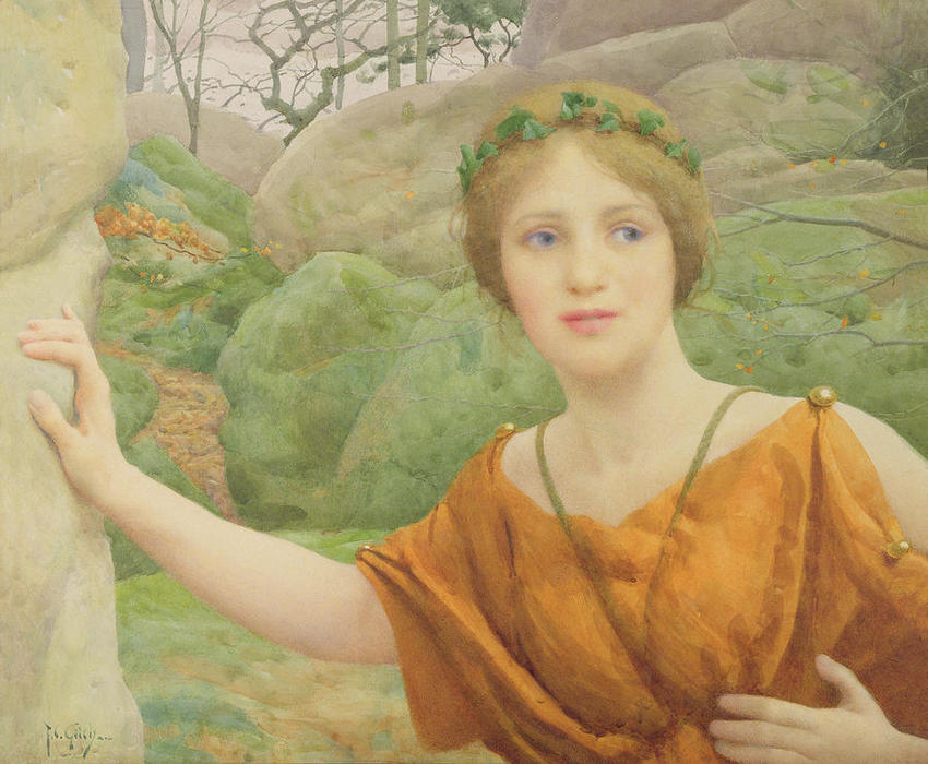 Wikioo.org - The Encyclopedia of Fine Arts - Painting, Artwork by Thomas Cooper Gotch - The Nymph