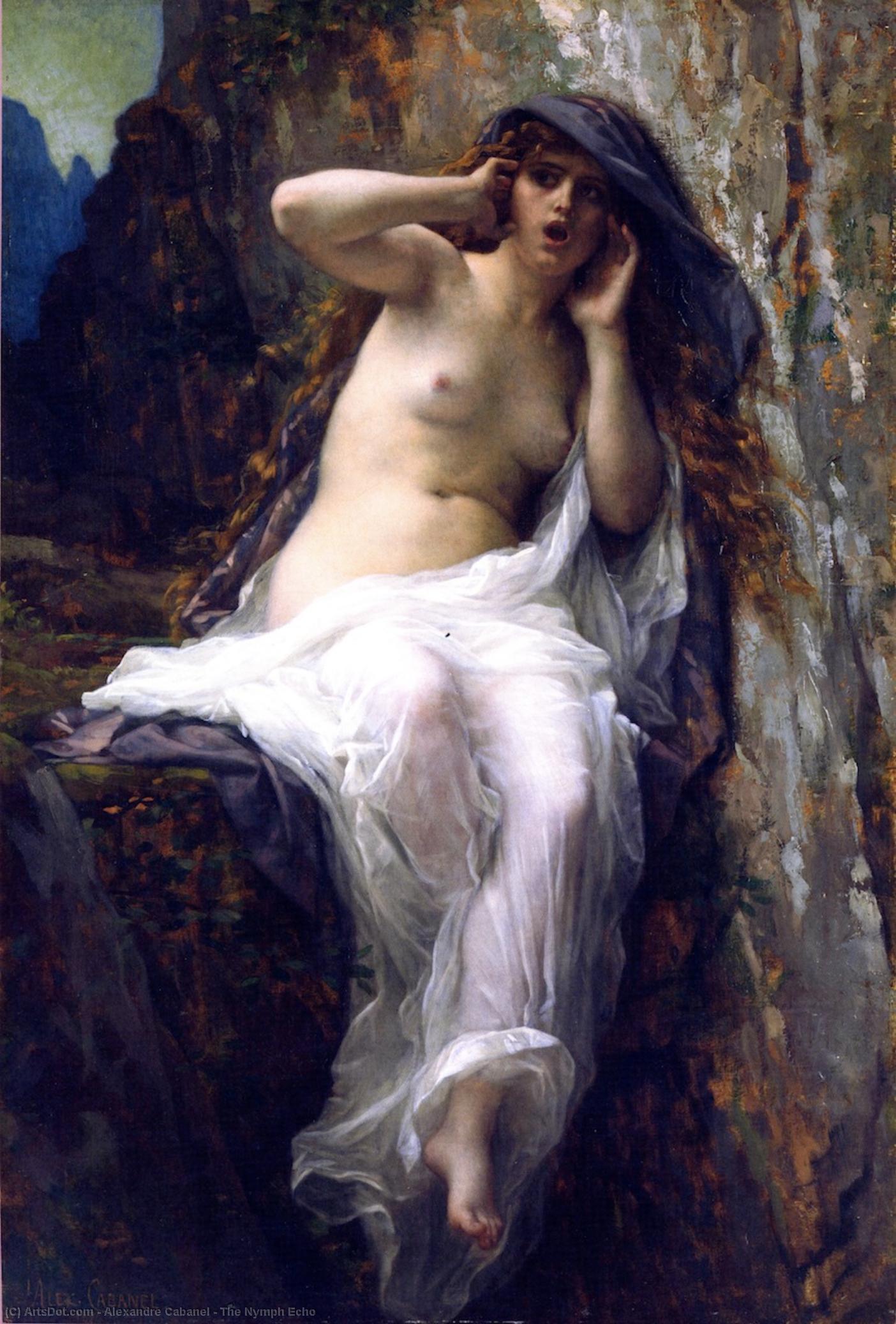 Wikioo.org – L'Encyclopédie des Beaux Arts - Peinture, Oeuvre de Alexandre Cabanel - La Nymphe ÉCHO