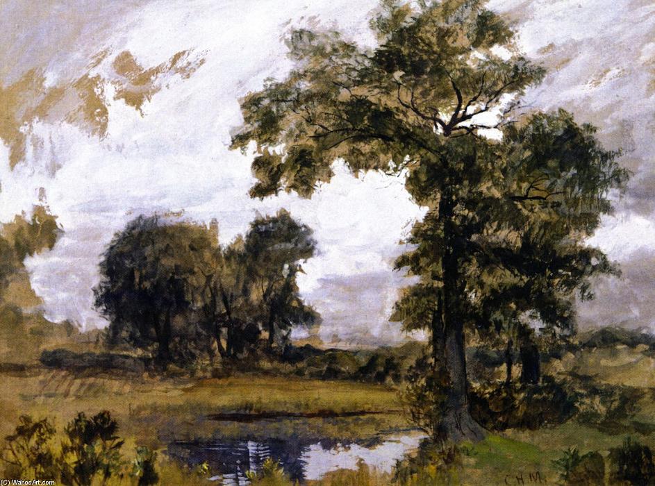 Wikioo.org - The Encyclopedia of Fine Arts - Painting, Artwork by Charles Henry Miller - Oaks at Jamaica