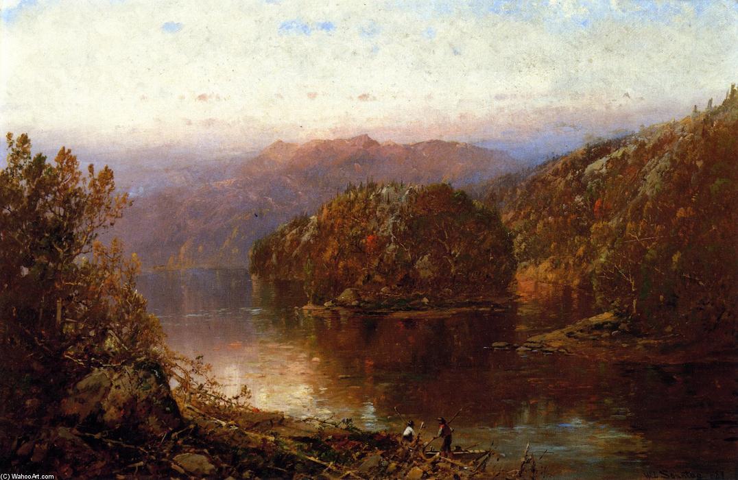 WikiOO.org - אנציקלופדיה לאמנויות יפות - ציור, יצירות אמנות William Louis Sonntag - October Morning in New Hampshire