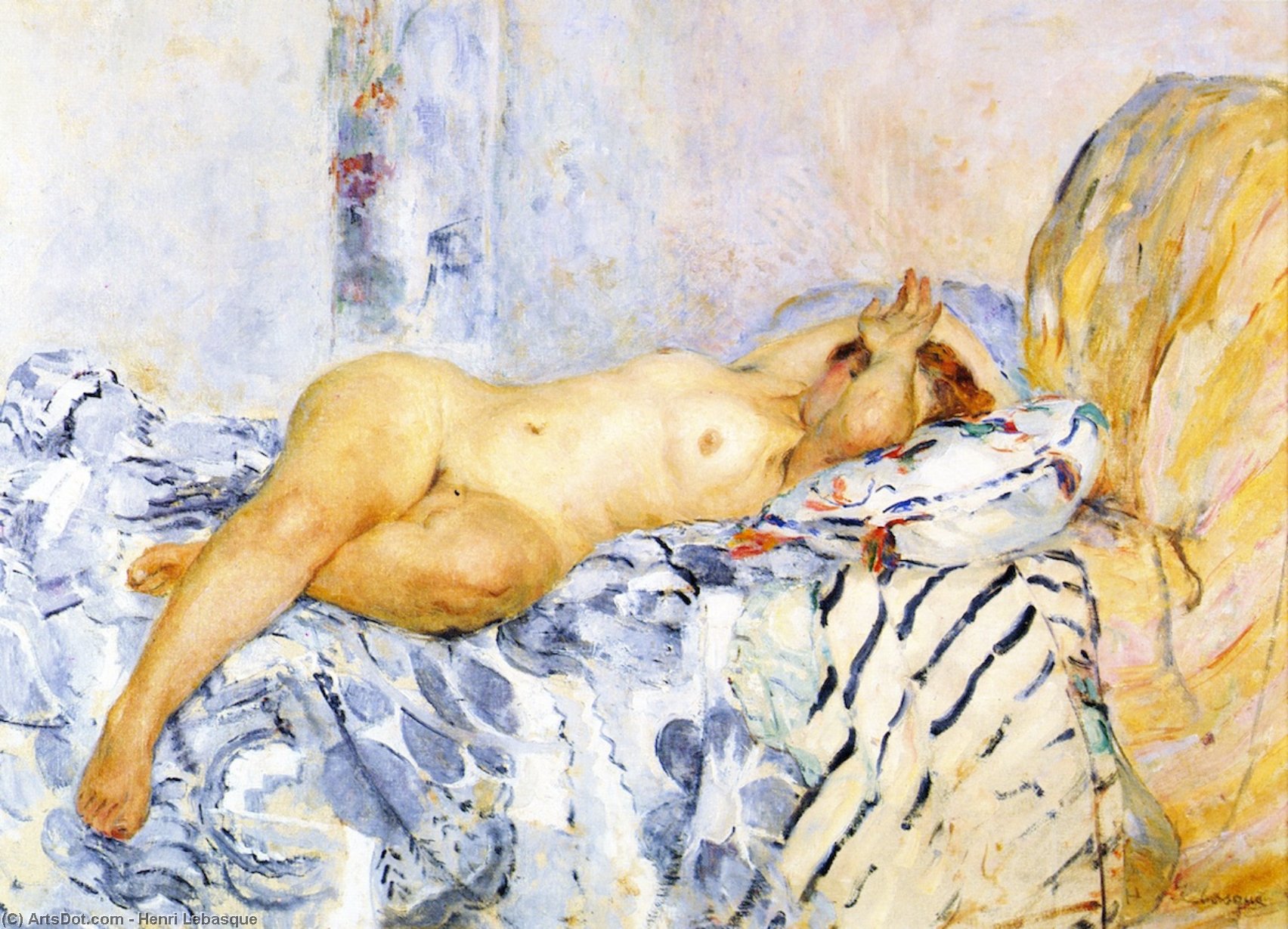 WikiOO.org - Encyclopedia of Fine Arts - Målning, konstverk Henri Lebasque - Odalisque