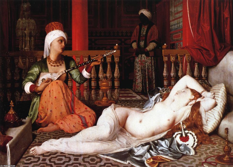 WikiOO.org - Encyclopedia of Fine Arts - Maalaus, taideteos Jean Auguste Dominique Ingres - Odalisque with Female Slave