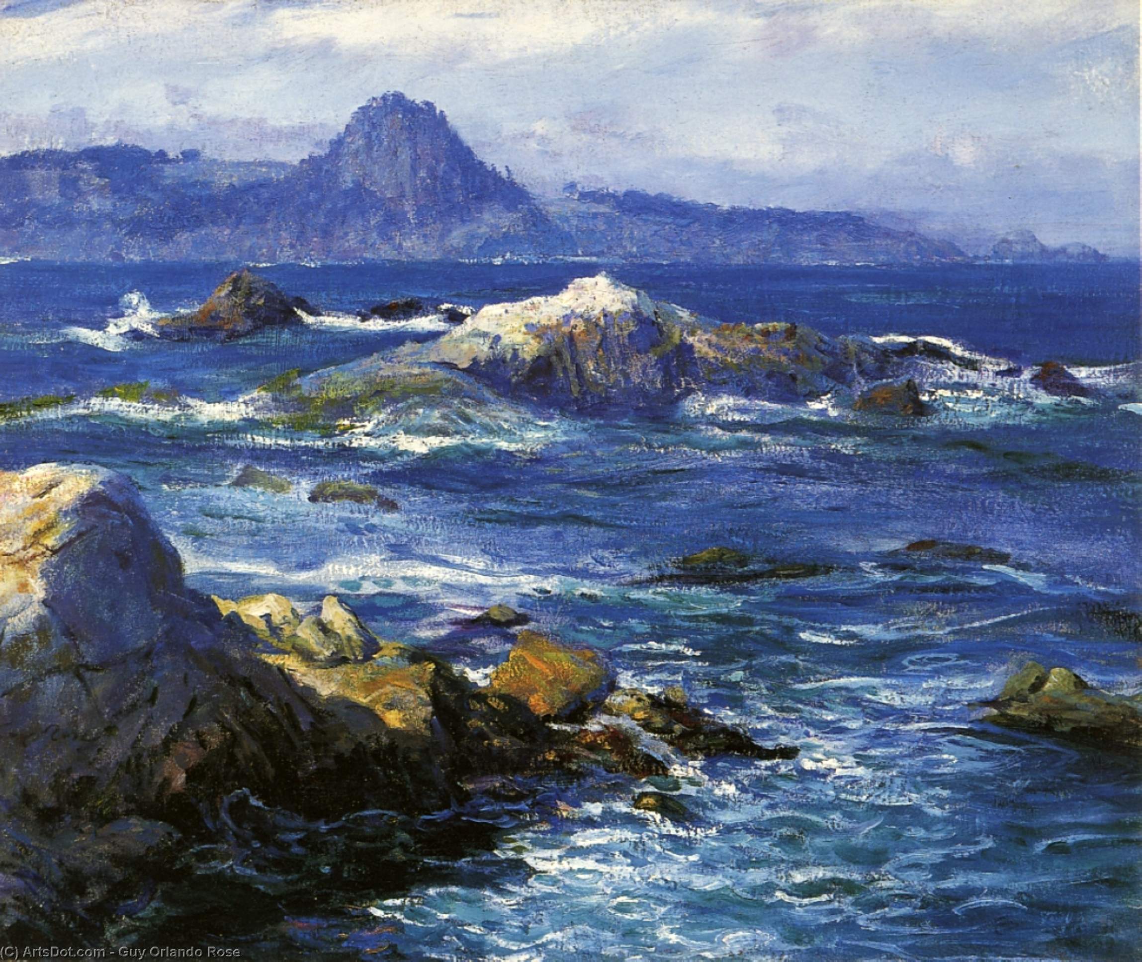 Wikioo.org - The Encyclopedia of Fine Arts - Painting, Artwork by Guy Orlando Rose - Off Mission Point (also known as Point Lobos)