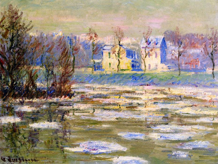 Wikioo.org - The Encyclopedia of Fine Arts - Painting, Artwork by Gustave Loiseau - The Oise in Winter