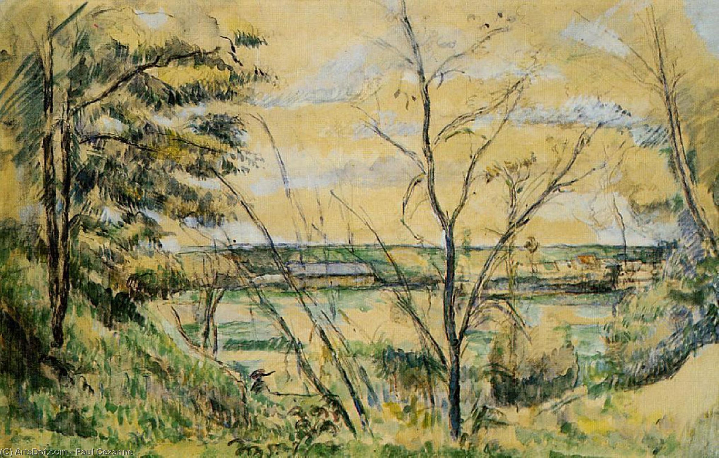 Wikioo.org - สารานุกรมวิจิตรศิลป์ - จิตรกรรม Paul Cezanne - The Oise Valley
