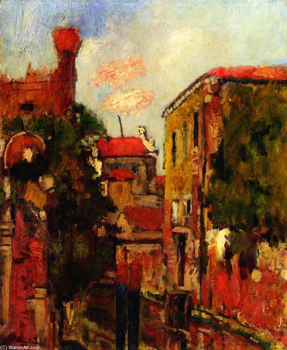 Wikioo.org - The Encyclopedia of Fine Arts - Painting, Artwork by George Leslie Hunter - The Old Arsenal in Venice