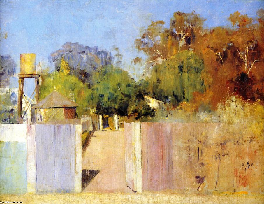 Wikioo.org - The Encyclopedia of Fine Arts - Painting, Artwork by Thomas William Roberts - The Old Barracks at Collendina