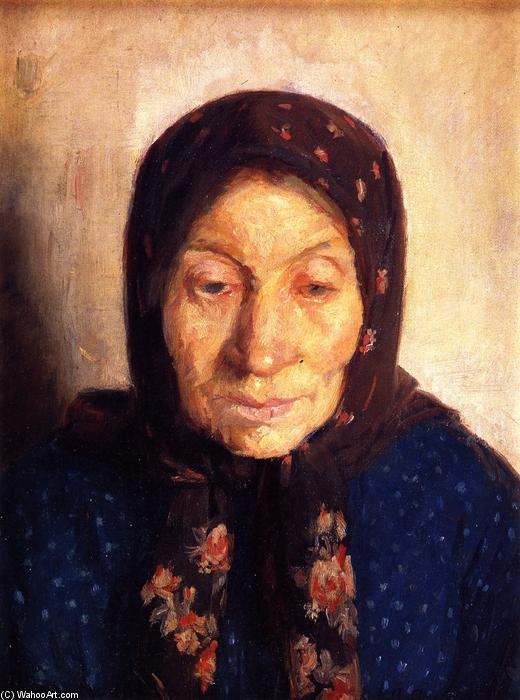 WikiOO.org - Encyclopedia of Fine Arts - Maľba, Artwork Anna Kirstine Ancher - Old Fisherman's Wife