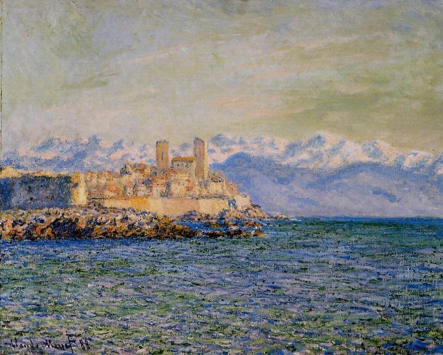 Wikioo.org - Bách khoa toàn thư về mỹ thuật - Vẽ tranh, Tác phẩm nghệ thuật Claude Monet - The Old Fort at Antibes (also known as The Fort of Antibes)