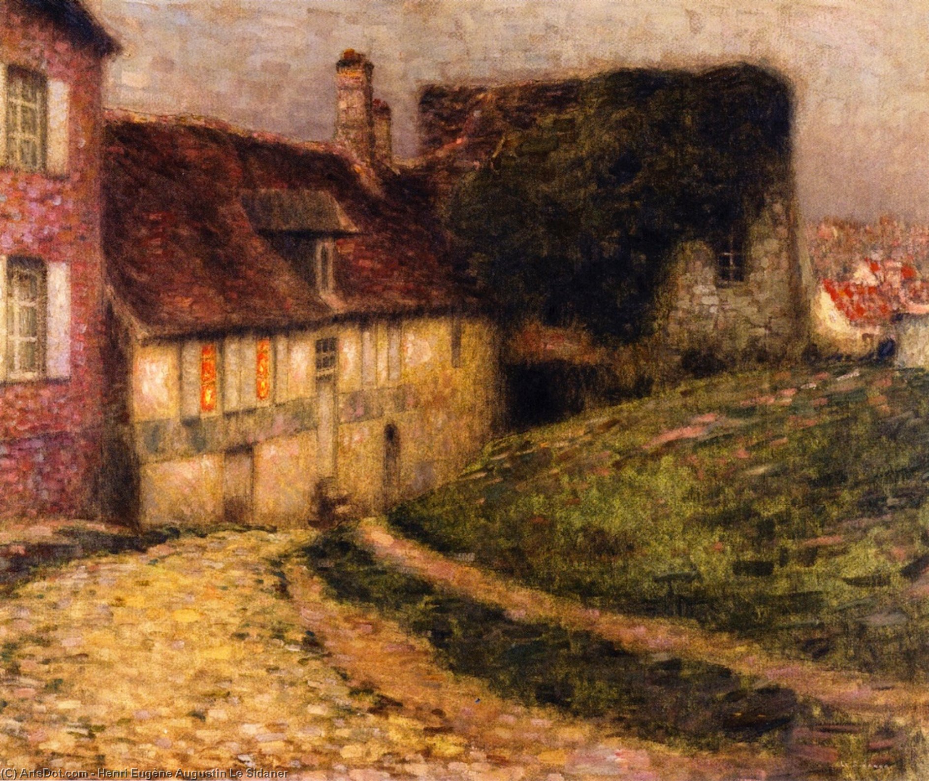 Wikioo.org - The Encyclopedia of Fine Arts - Painting, Artwork by Henri Eugène Augustin Le Sidaner - Old Houses
