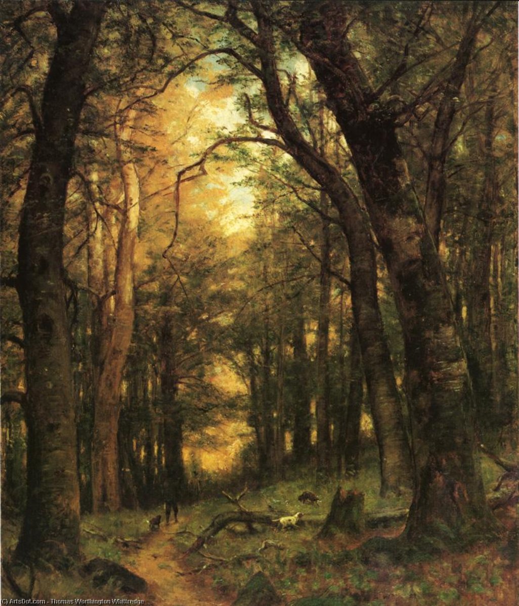 Wikioo.org - The Encyclopedia of Fine Arts - Painting, Artwork by Thomas Worthington Whittredge - The Old Hunting Ground