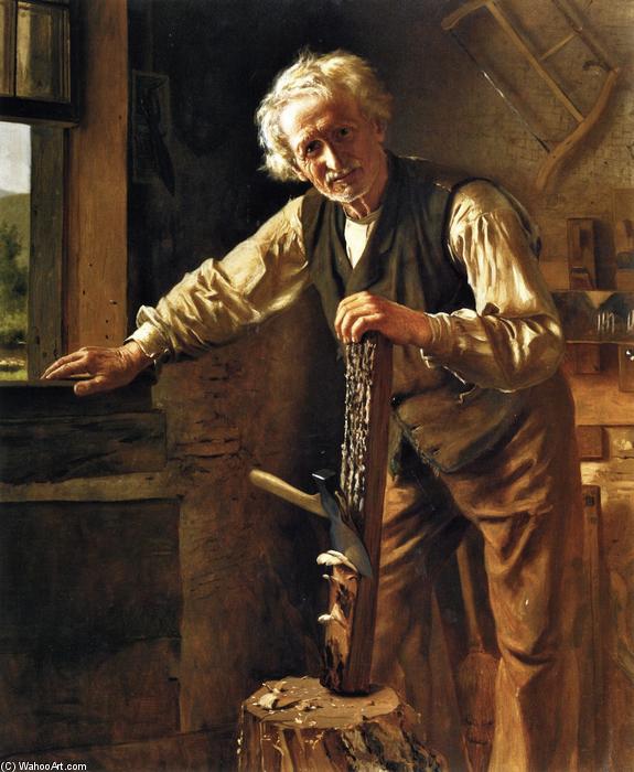 Wikioo.org - The Encyclopedia of Fine Arts - Painting, Artwork by John George Brown - The Old Mechanic
