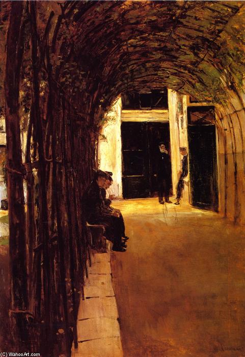 Wikioo.org - The Encyclopedia of Fine Arts - Painting, Artwork by Max Liebermann - Old Men's Home in Amsterdam, Study
