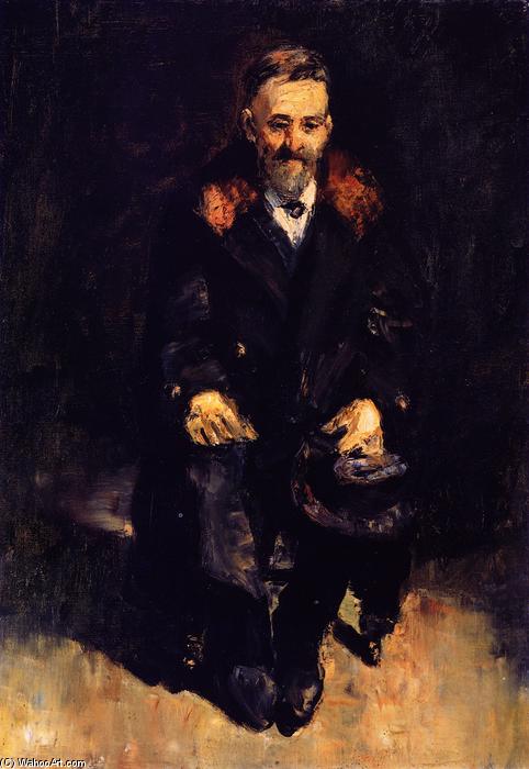 Wikioo.org - The Encyclopedia of Fine Arts - Painting, Artwork by Lesser Ury - Old Man in a Fur Coat